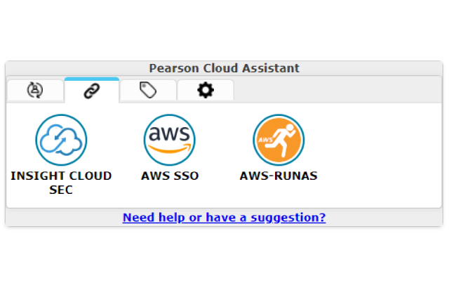 Quick Links to Pearson Cloud Management Tools